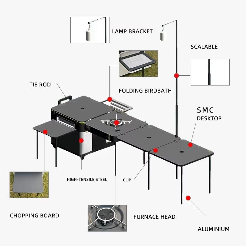 Hochwertige Tragbare Camping-K – Outdoor Camping Kitchen Set Bewertung und Preis