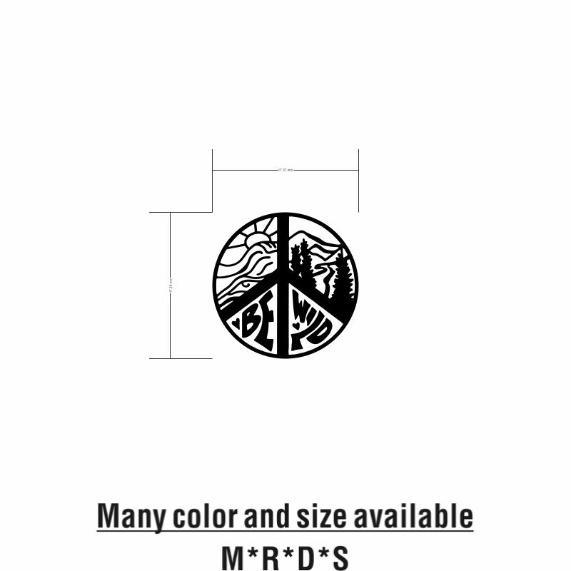 Peace Sign Camping Vinyl-Autoa – Outdoor Camping Quotes Bewertung und Preis