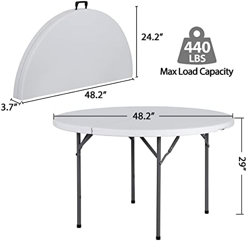 1,20 m Runder Klappbarer Karte – Camping Outdoor Or Indoor Bewertung und Preis