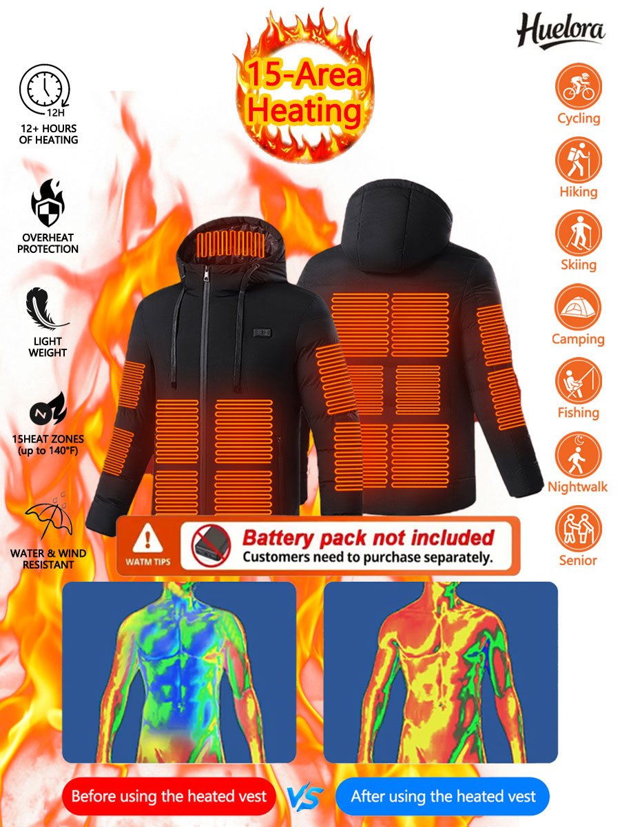 Huelora 11-Bereich-Heizjacke f – Outdoor Camping Jacket Bewertung und Preis